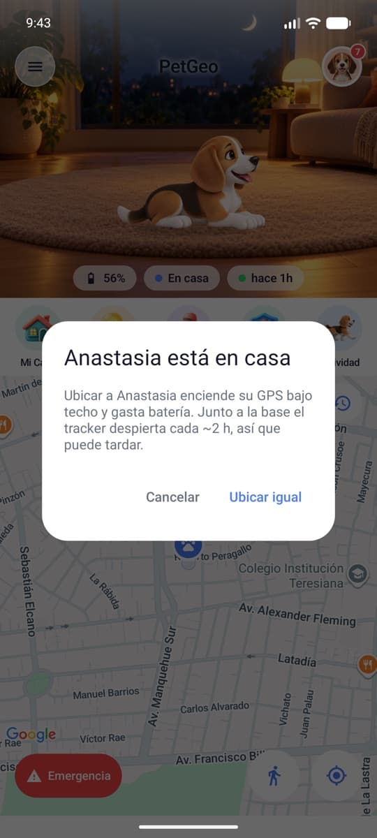 Ubicar la casa en el mapa