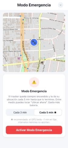 Modo emergencia activado