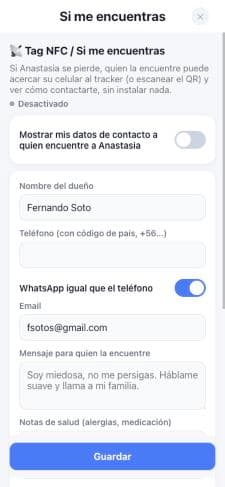 Datos de Si me encuentras