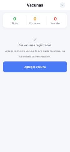 Lista de vacunas con próximas fechas